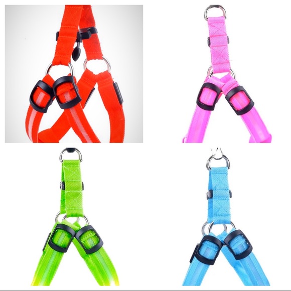 LED LIGHT UP PET HARNESSES, 4 Colors Available - Picture 8 of 8
